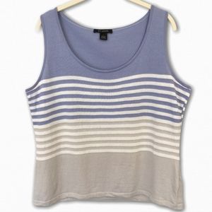St. John Knit Sleeveless Top, L
